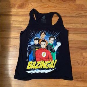 Big Bang Theory “Bazinga” Super Hero Tank